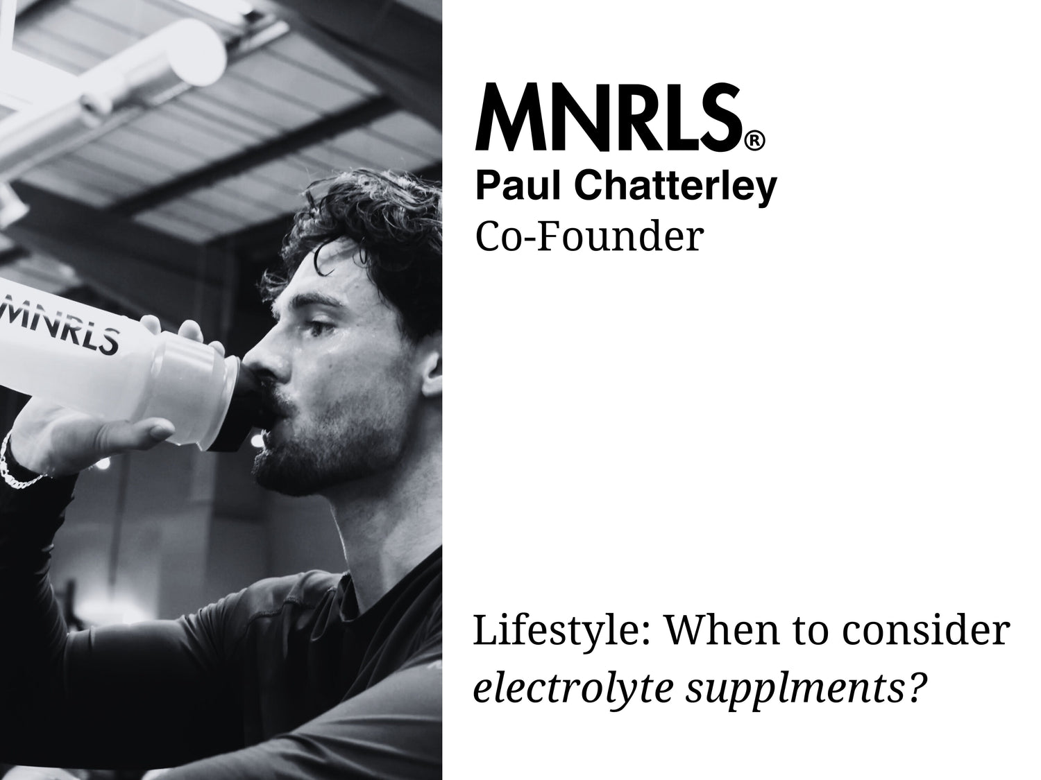 Lifestyle: When to consider electrolyte supplements?